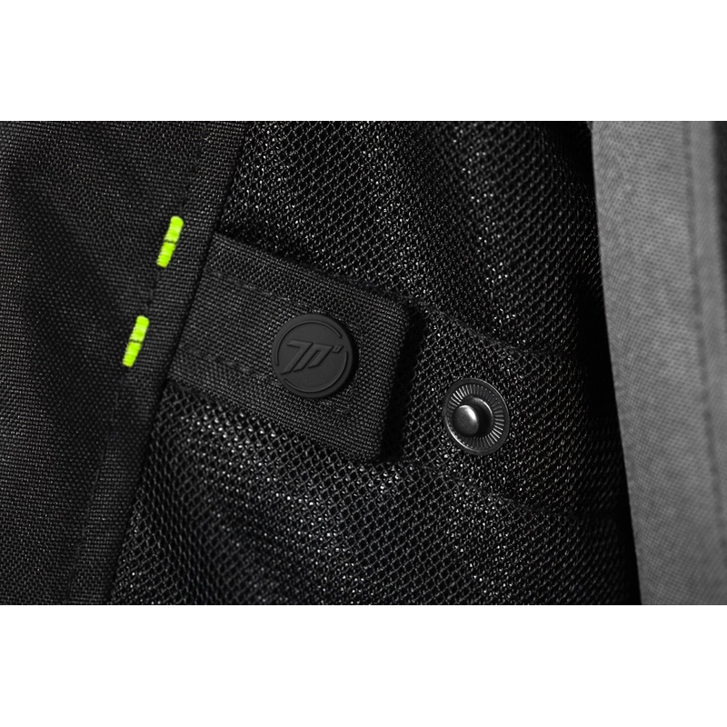 Bunda na motorku Seventy Degrees SD-JT66 Sahara černo-fluo žlutá