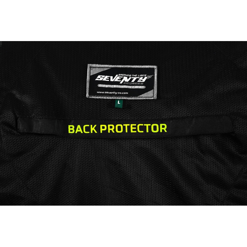 Bunda na motorku Seventy Degrees SD-JT66 Sahara černo-fluo žlutá