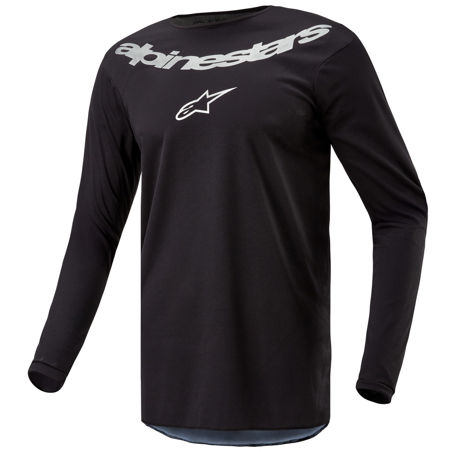 Motokrosový dres Alpinestars Fluid Lucent černo-stříbrný Velikost: S