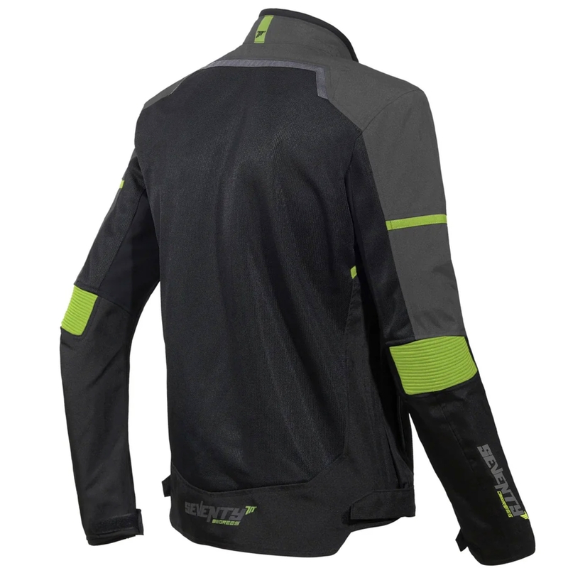Bunda na motorku Seventy Degrees SD-JR60 Thunder černo-fluo žlutá