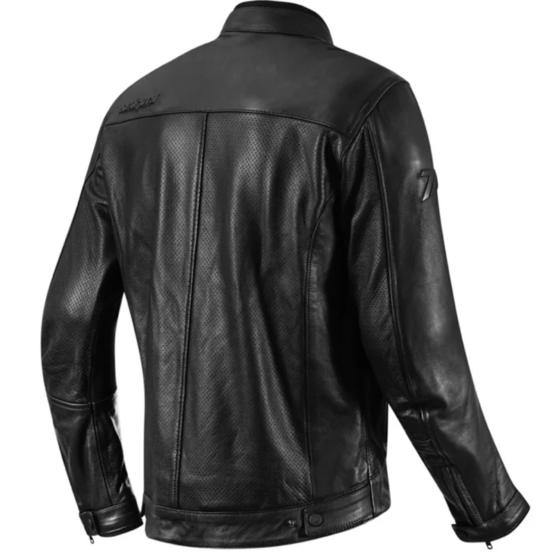 Kožená bunda na motorku Seventy Degrees SD-JL4 Legend Classic černá