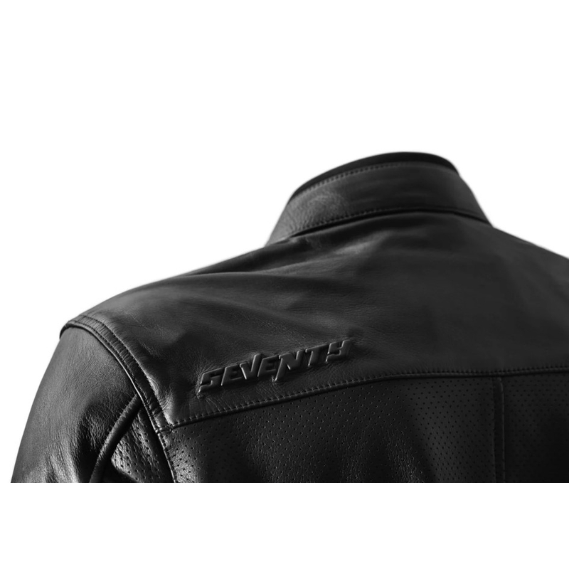 Kožená bunda na motorku Seventy Degrees SD-JL4 Legend Classic černá