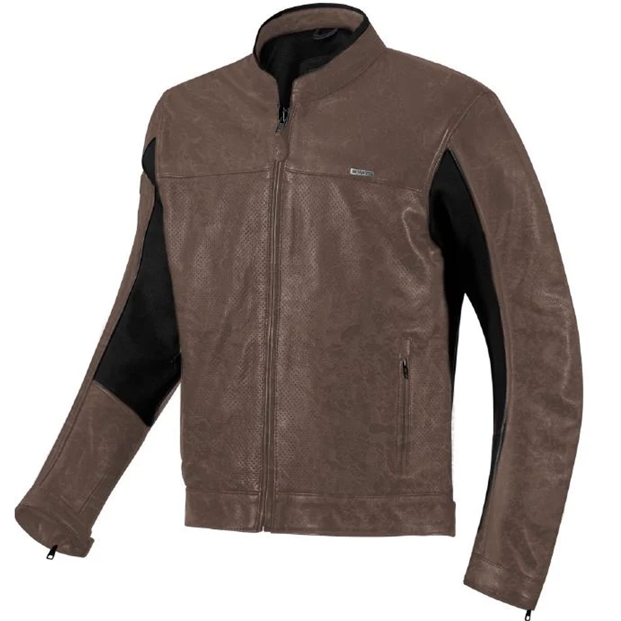 Kožená bunda na motorku Seventy Degrees SD-JL4 Legend Classic hnědá Velikost: S