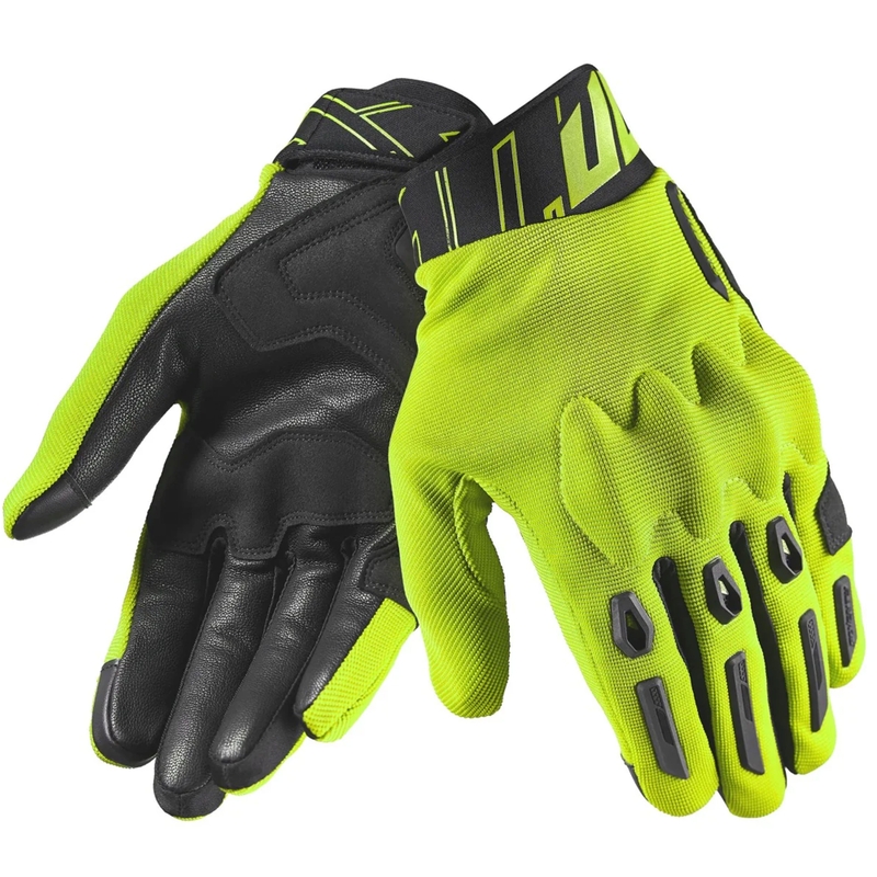 Rukavice na motorku Seventy Degrees SD-N66 Fullgas fluo žluté