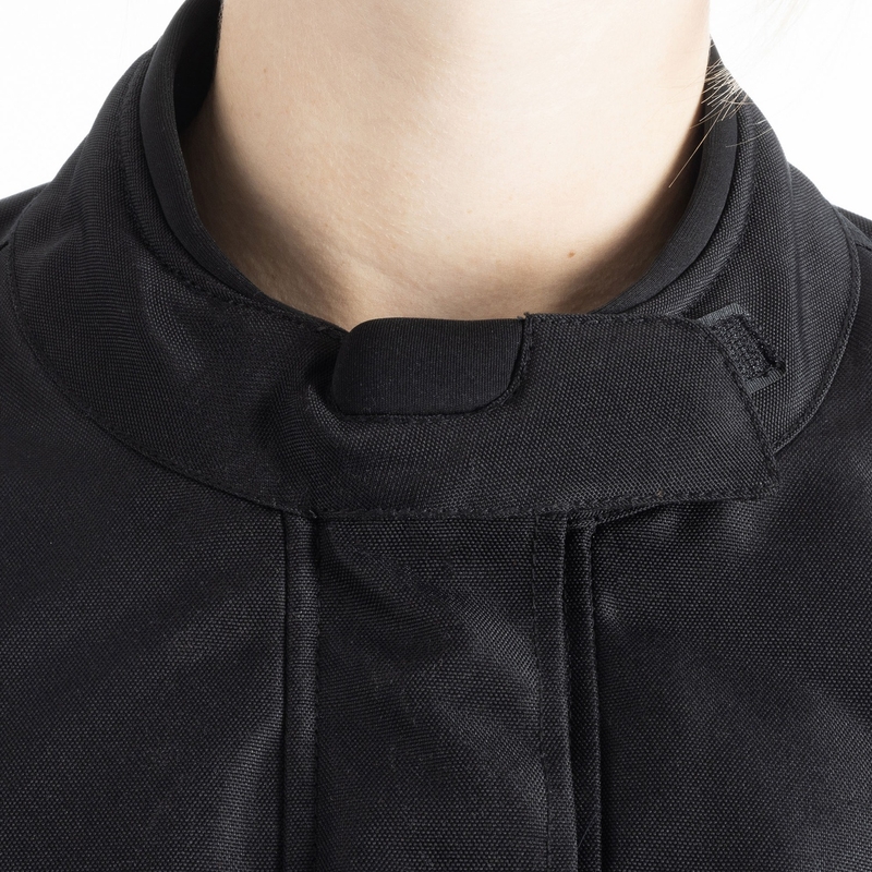 Dámská bunda na motorku Oxford Spartan Long WP černá