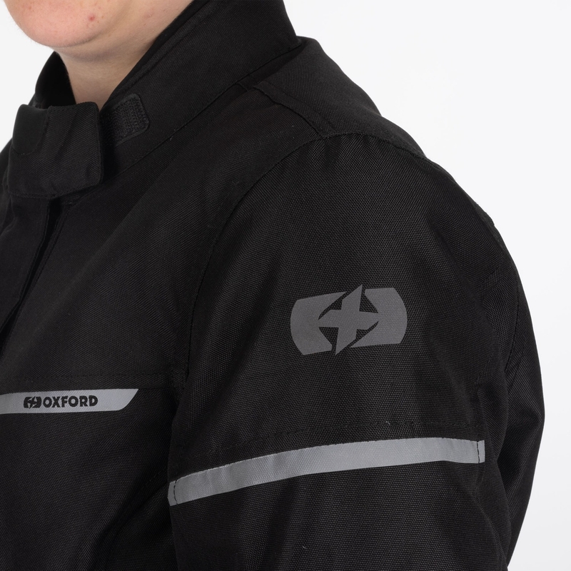 Dámská bunda na motorku Oxford Spartan Long WP černá