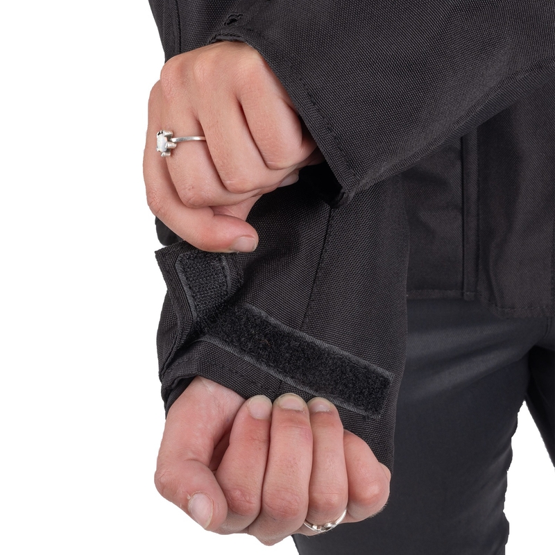 Dámská bunda na motorku Oxford Spartan Long WP černá