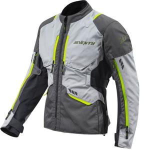 Bunda na motorku Seventy Degrees SD-JT67 Tanami černo-šedo-fluo žlutá