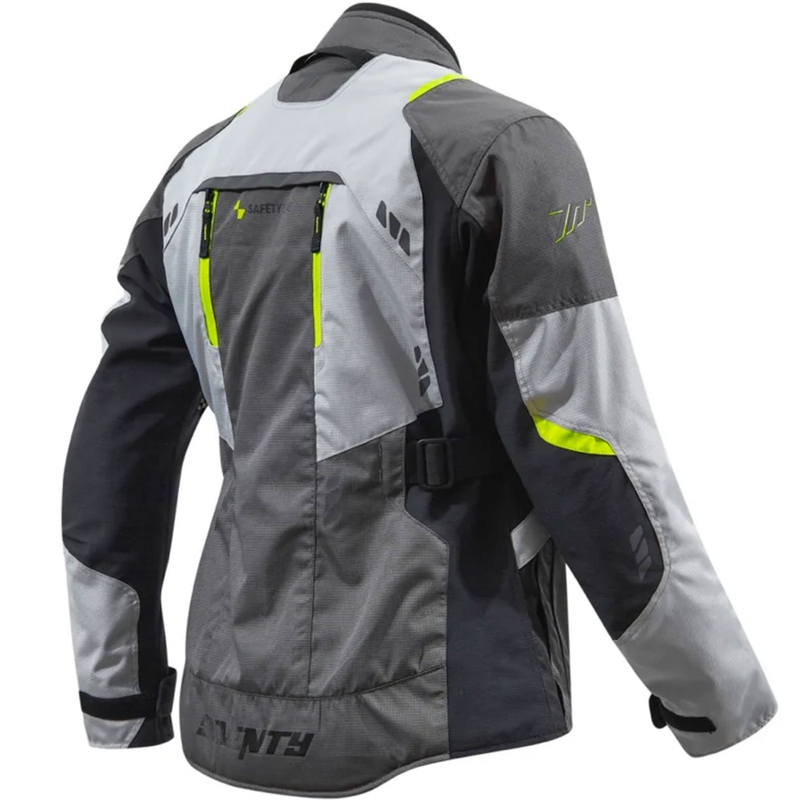 Bunda na motorku Seventy Degrees SD-JT67 Tanami černo-šedo-fluo žlutá