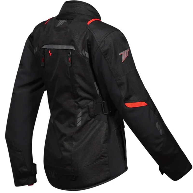 Dámská bunda na motorku Seventy Degrees SD-JT69 Tanami černo-červená