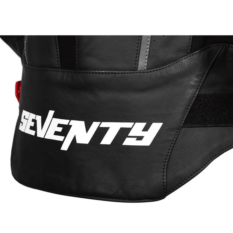 Kožená bunda na motorku Seventy Degrees SD-JL24 Spoiler černo-červená
