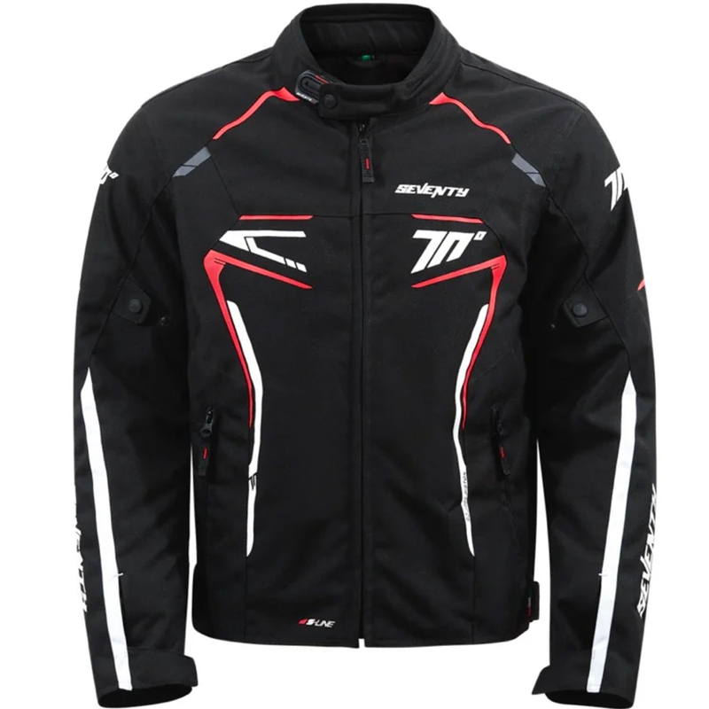 Bunda na motorku Seventy Degrees SD-JR65 Piston černo-červeno-bílá