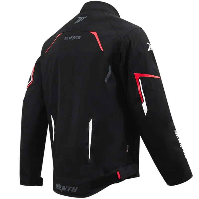 Bunda na motorku Seventy Degrees SD-JR65 Piston černo-červeno-bílá