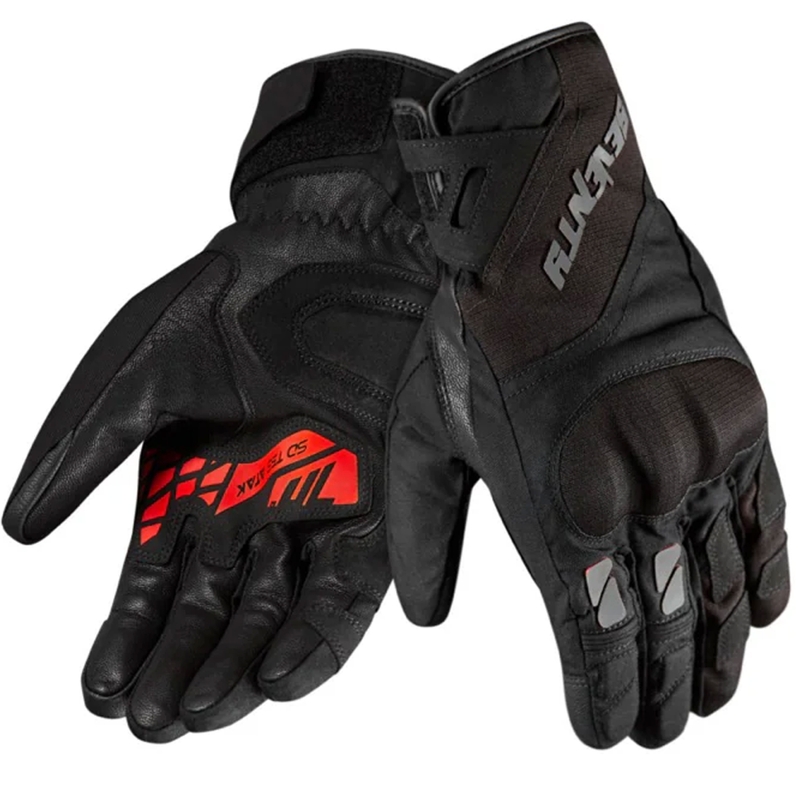 Rukavice na motorku Seventy Degrees SD-T55 Atak černo-červené