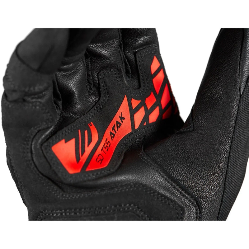 Rukavice na motorku Seventy Degrees SD-T55 Atak černo-červené