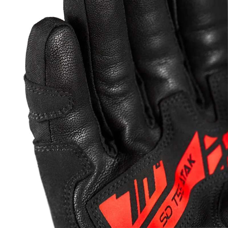 Rukavice na motorku Seventy Degrees SD-T55 Atak černo-červené