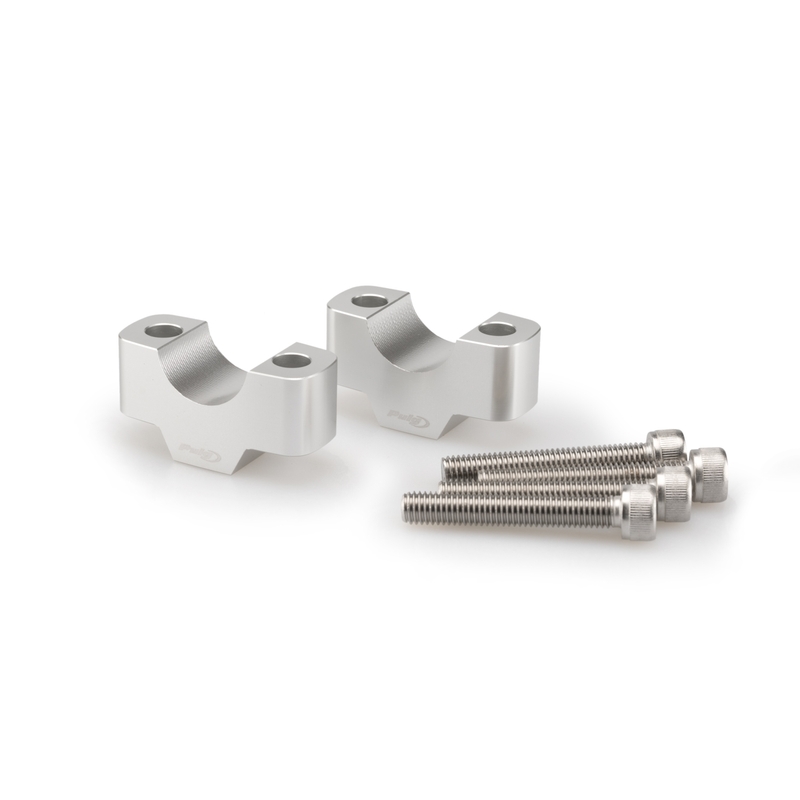 Zvýšení řidítek PUIG stříbrná height 20mm, d 25mm