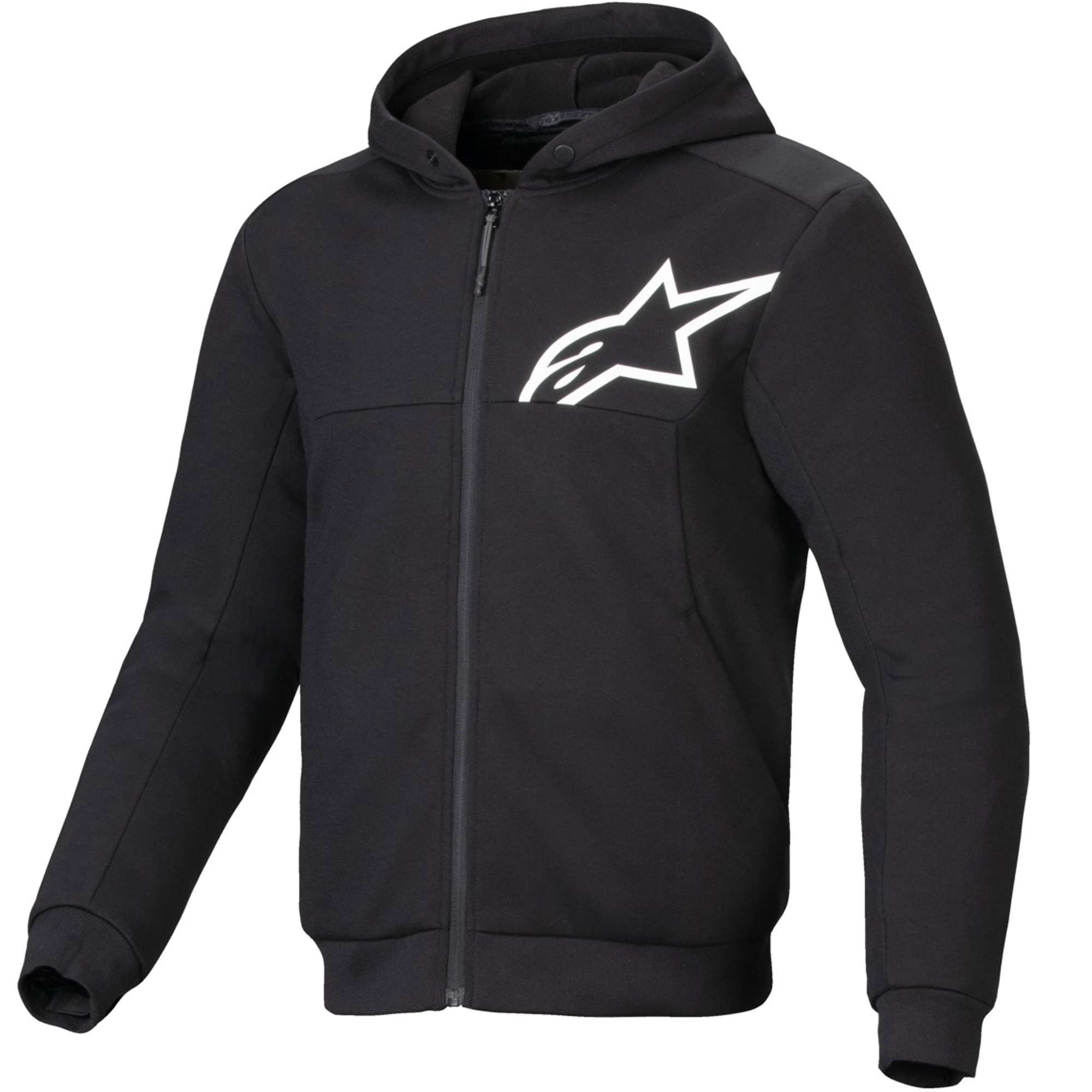 Mikina na motorku Alpinestars Chrome V2 Sport černo-bílá Velikost: XS