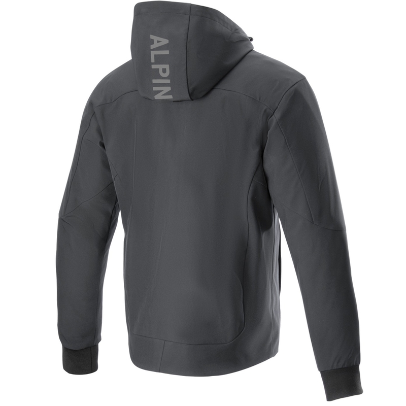 Mikina na motorku Alpinestars Radium Tech Hoodie černo-bílá