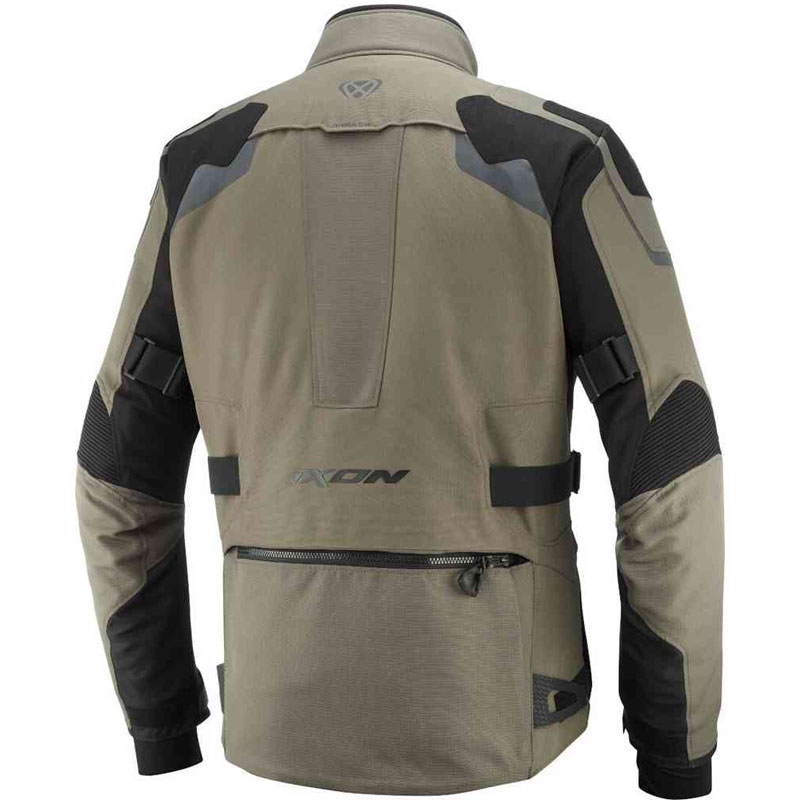 Bunda na motorku IXON Odin khaki-černá