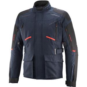 Bunda na motorku IXON Midgard modro-fluo červená