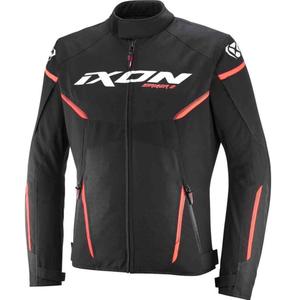 Bunda na motorku IXON Striker 2 černo-bílo-červená