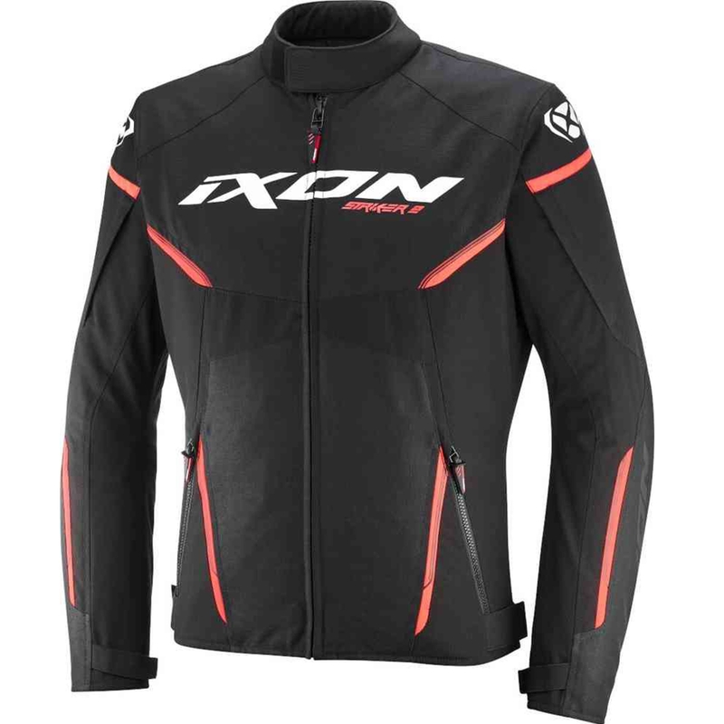 Bunda na motorku IXON Striker 2 černo-bílo-červená