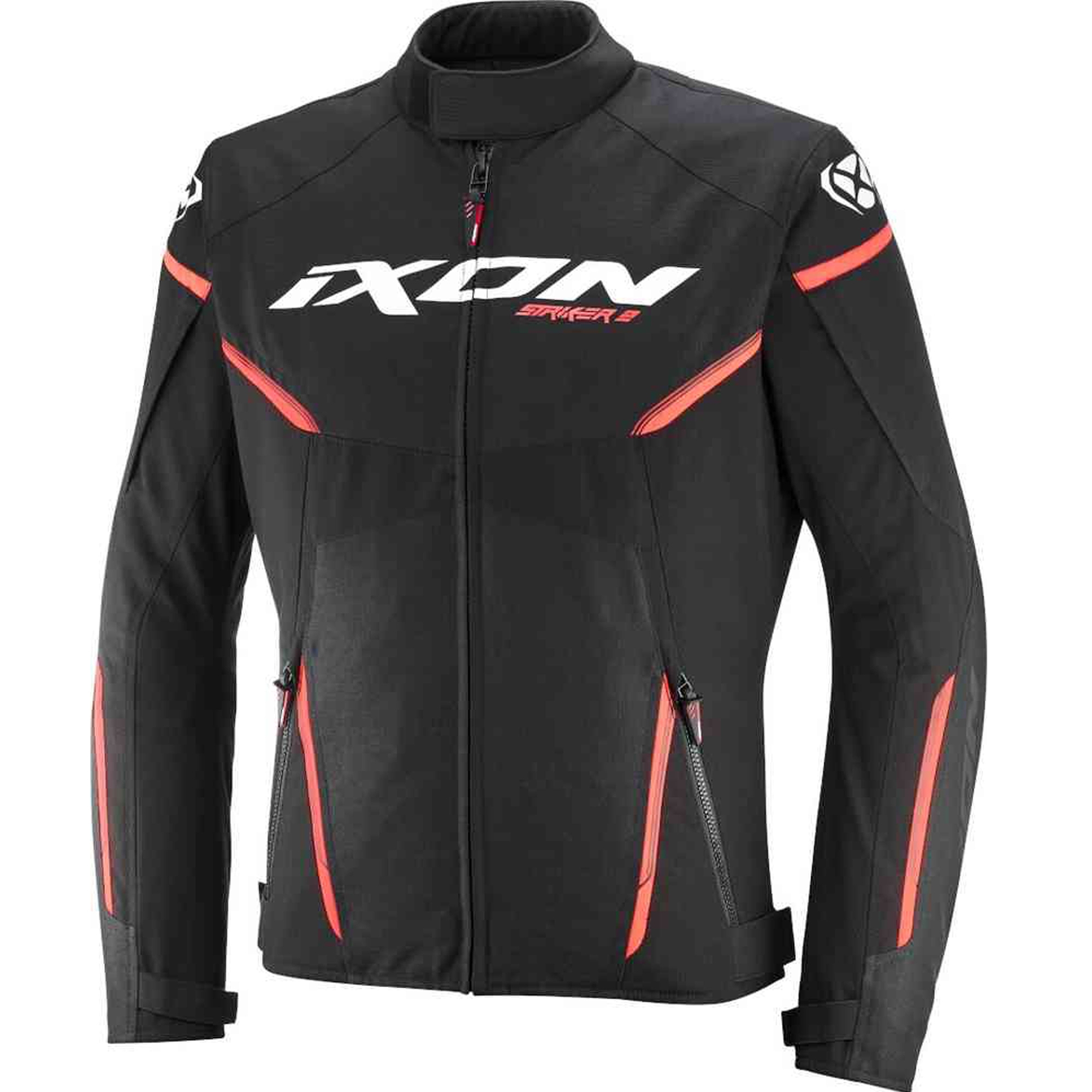 Bunda na motorku IXON Striker 2 černo-bílo-červená Velikost: 3XL