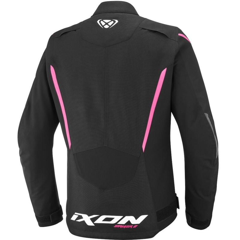 Dámská bunda na motorku IXON Striker 2 Lady černo-růžová
