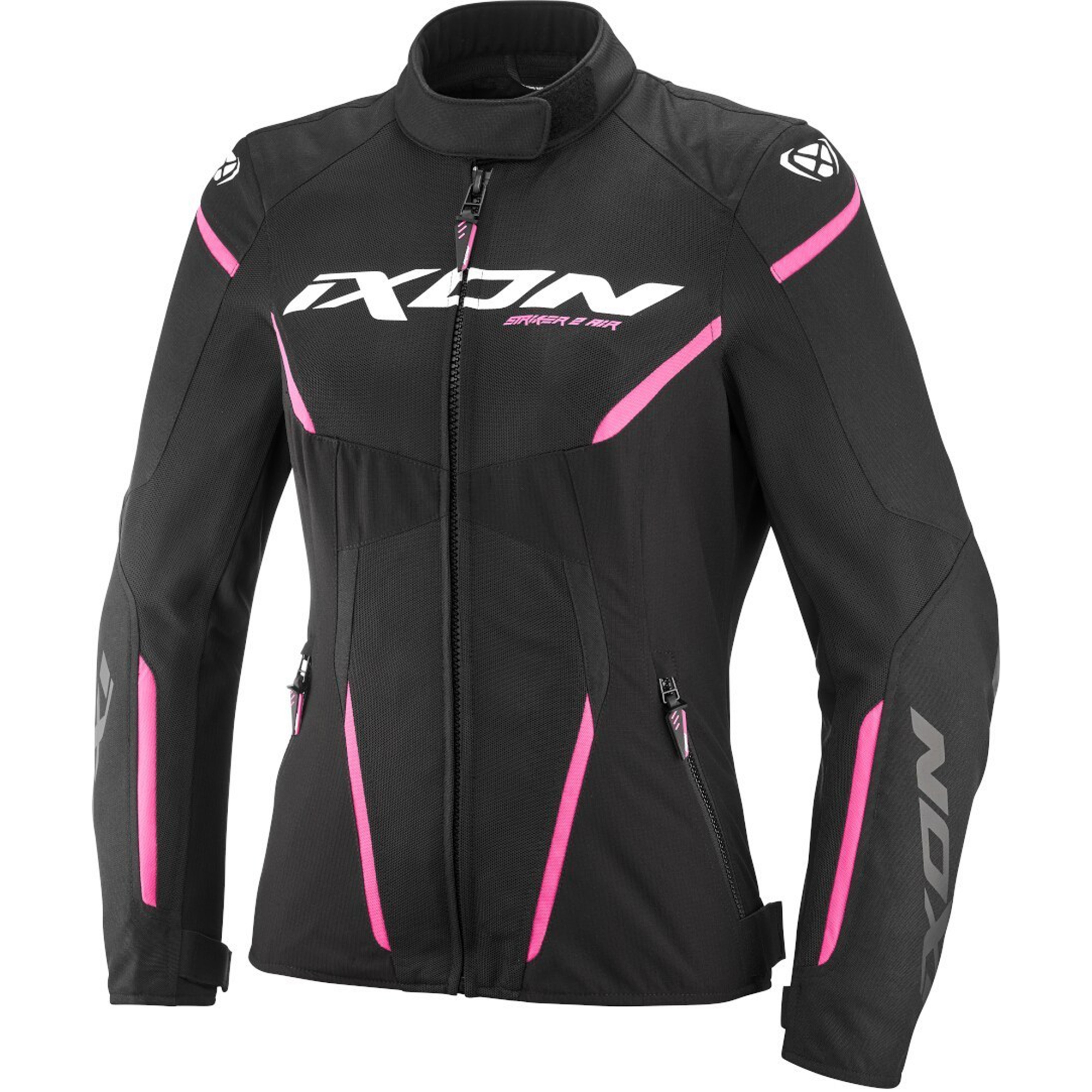 Dámská bunda na motorku IXON Striker 2 Air WP Lady černo-růžová Velikost: XS