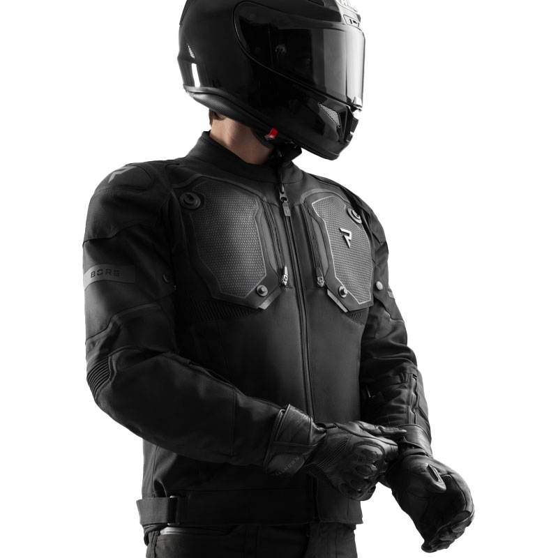 Bunda na motorku Rebelhorn Borg II černá