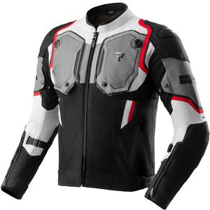 Bunda na motorku Rebelhorn Borg II černo-šedo-červená
