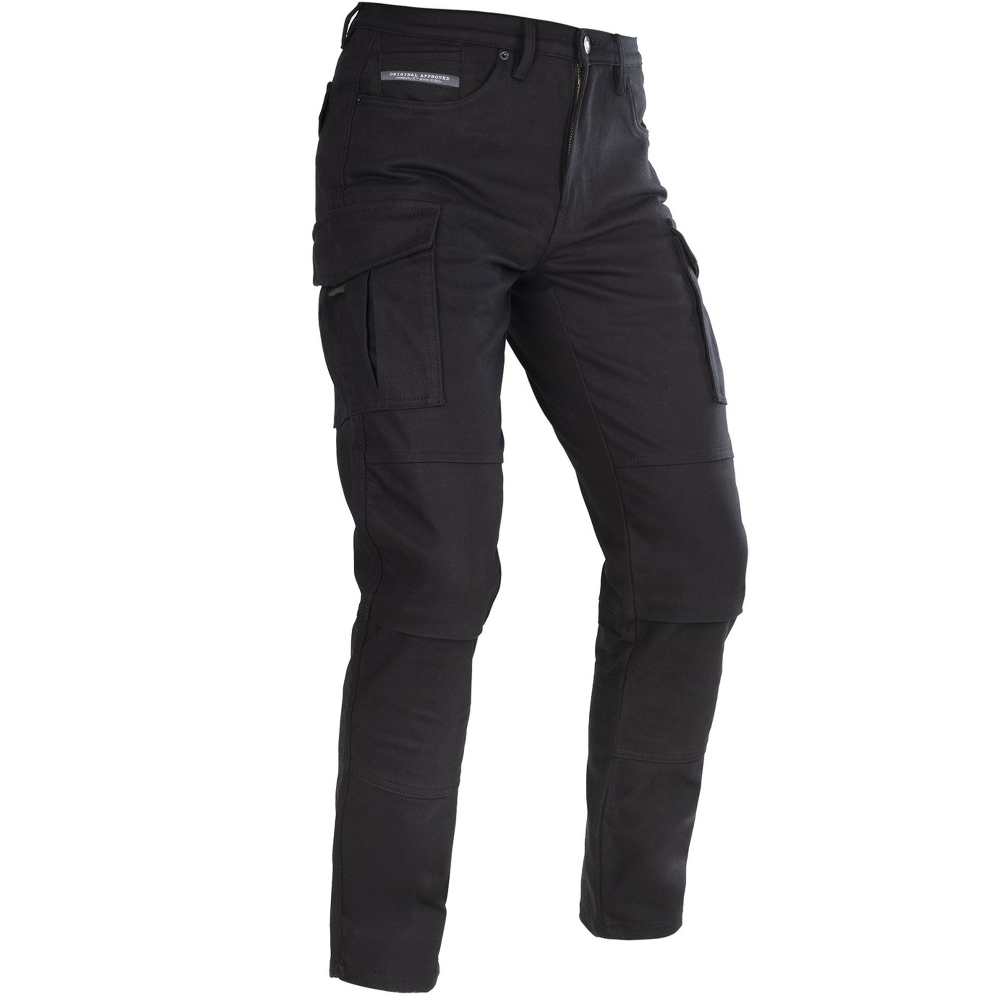 Kalhoty na motorku Oxford Original Approved CARGO AA černé Velikost: 42