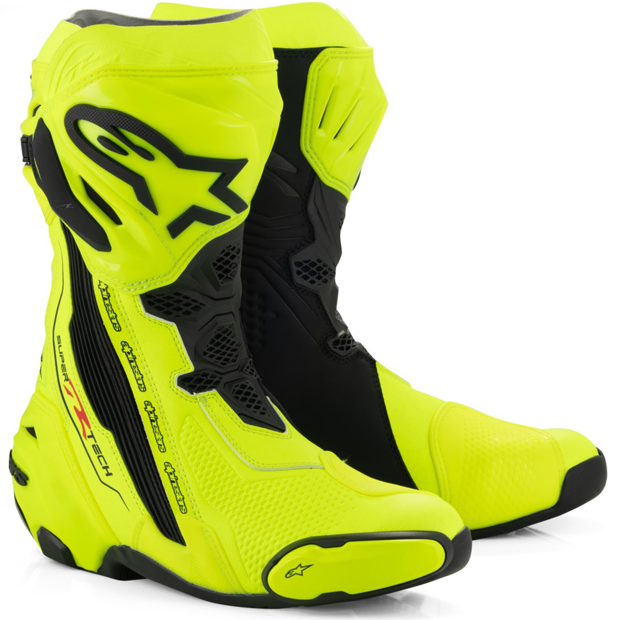 Boty na motorku Alpinestars Supertech R fluo žluto-černé Velikost: 42