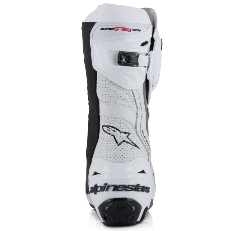 Boty na motorku Alpinestars Supertech R Vented bílo-světle šedo-černé
