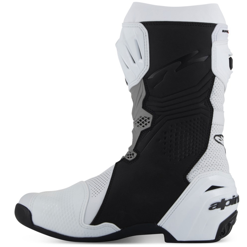Boty na motorku Alpinestars Supertech R Vented bílo-světle šedo-černé