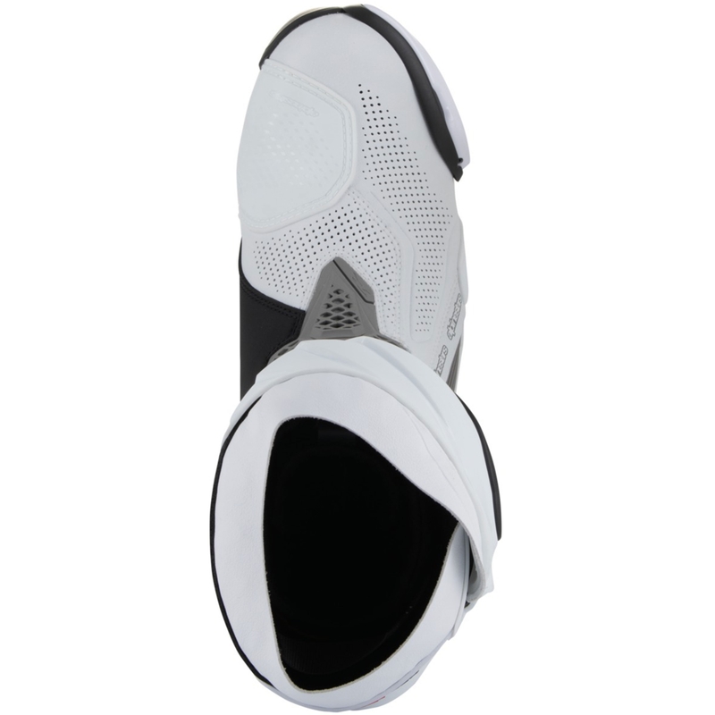 Boty na motorku Alpinestars Supertech R Vented bílo-světle šedo-černé
