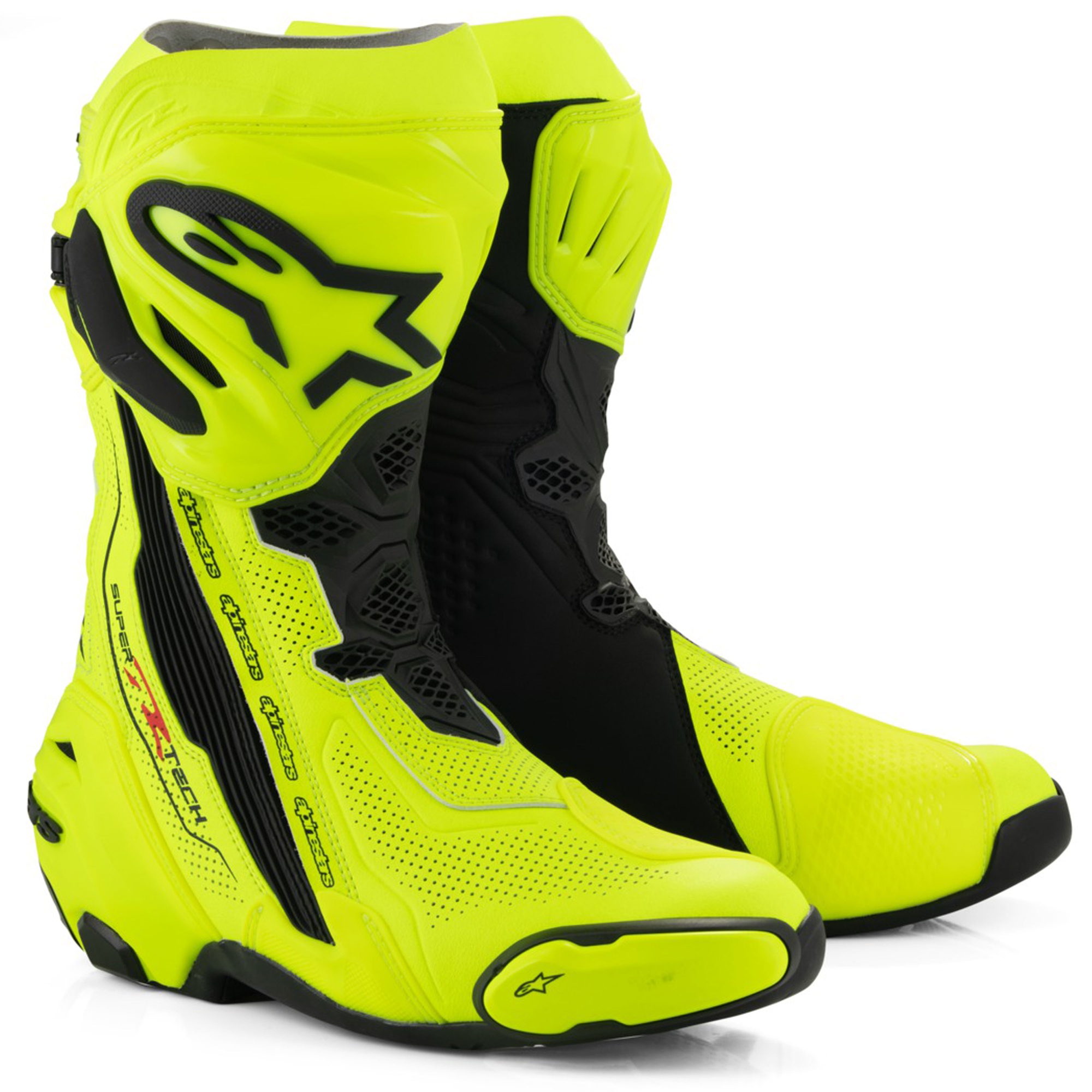 Boty na motorku Alpinestars Supertech R Vented fluo žluto-černé Velikost: 43