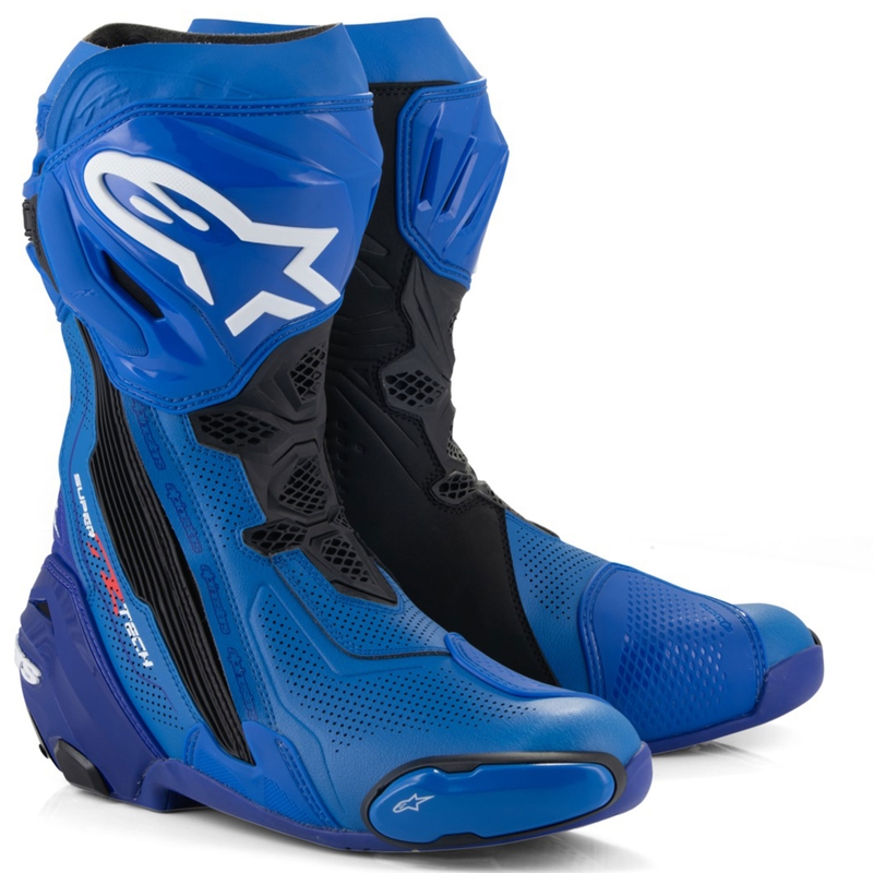 Boty na motorku Alpinestars Supertech R Vented modro-černé