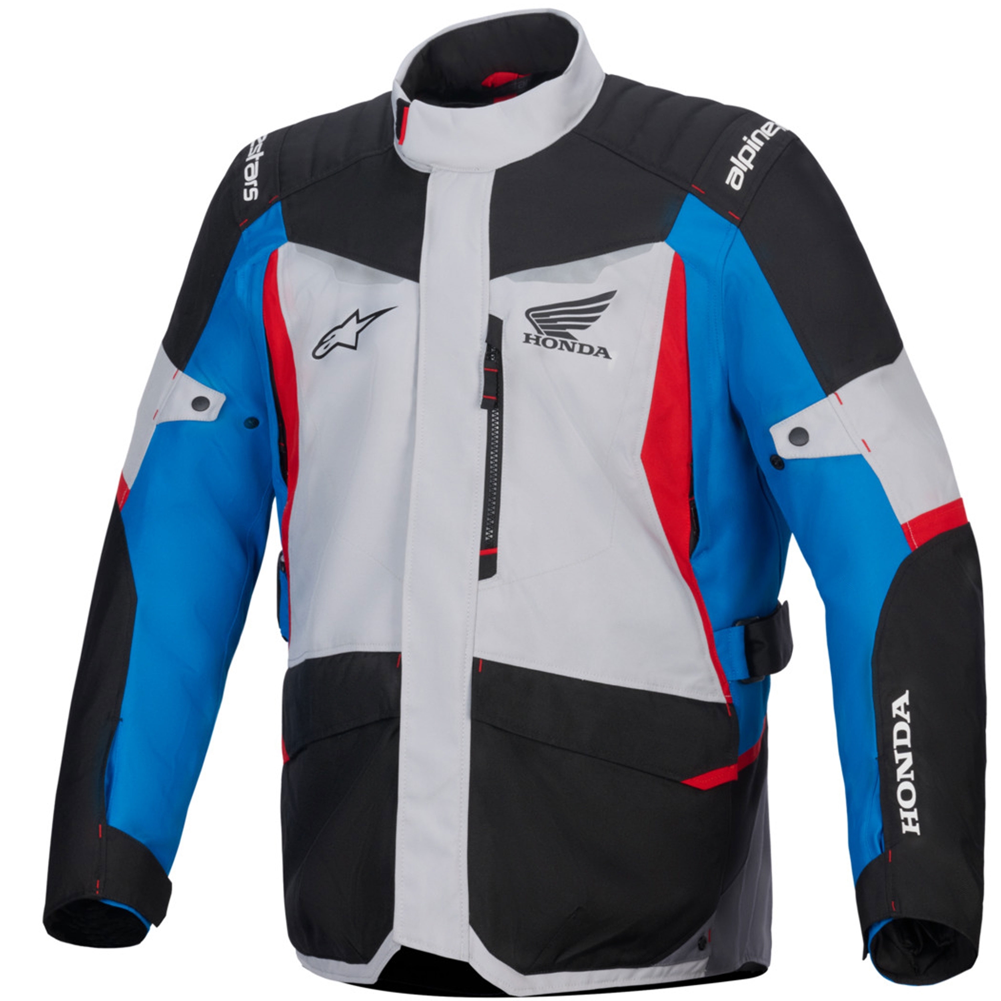 Bunda na motorku Alpinestars ST-1 Waterproof kolekce Honda šedo-modro-černo-červená Velikost: XL