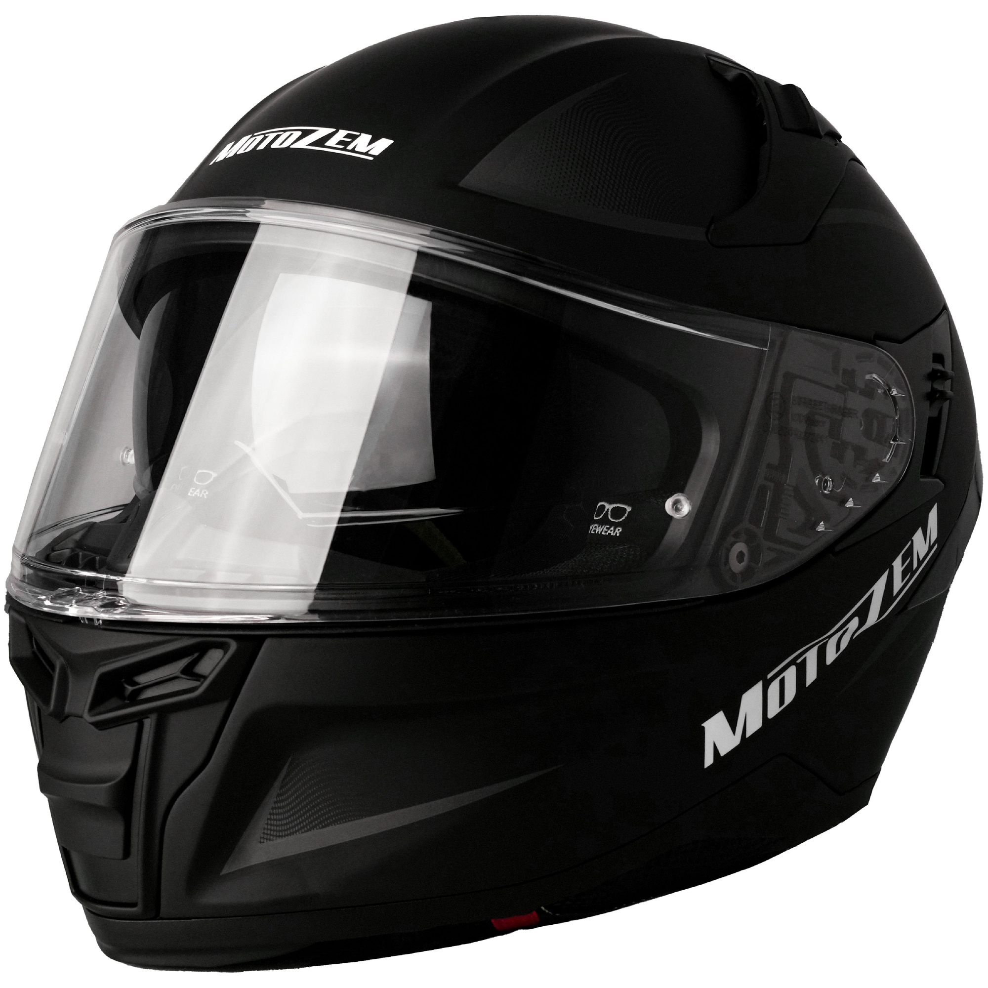 Integrální helma na motorku MotoZem Guardian matná černá - II. jakost Velikost: 2XL