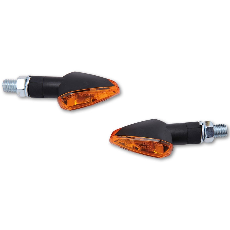 Blinkry na motorku Highsider Smart Peak krátké černé