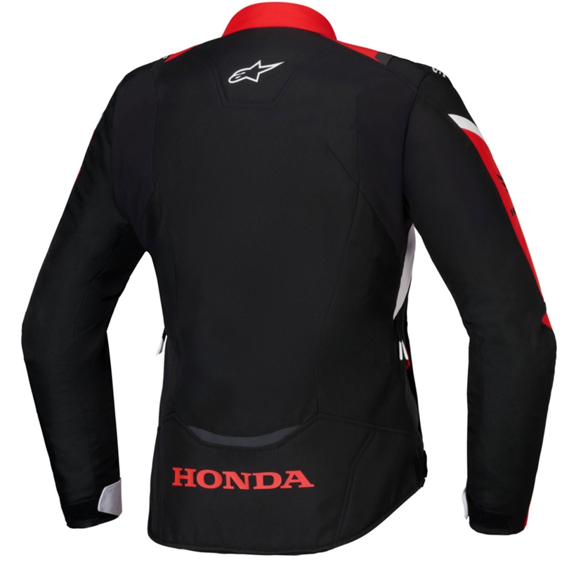 Dámská bunda na motorku Alpinestars Stella T-Jaws V4 Waterproof kolekce Honda černo-červeno-bílá