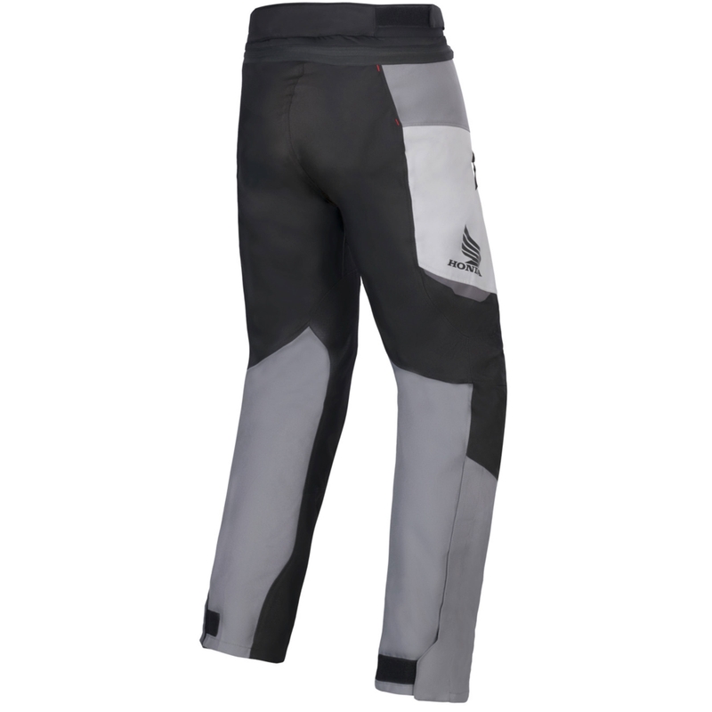 Kalhoty na motorku Alpinestars ST-1 Waterproof kolekce Honda šedo-tmavě šedo-černo-červené