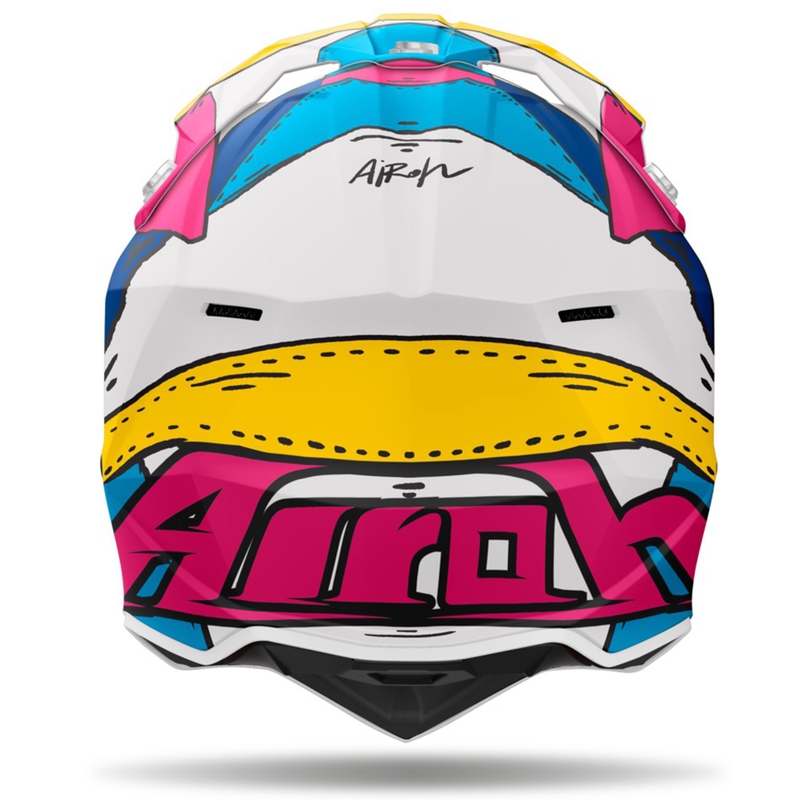 Motokrosová helma Airoh Wraaap Paint matná multicolor