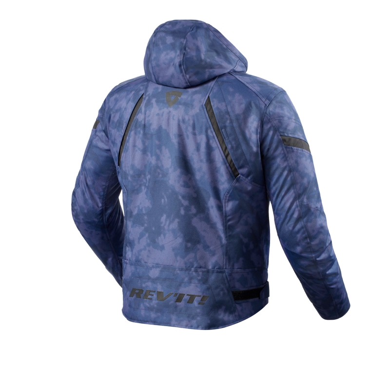Bunda na motorku Revit Flare 3 H2O camo modrá