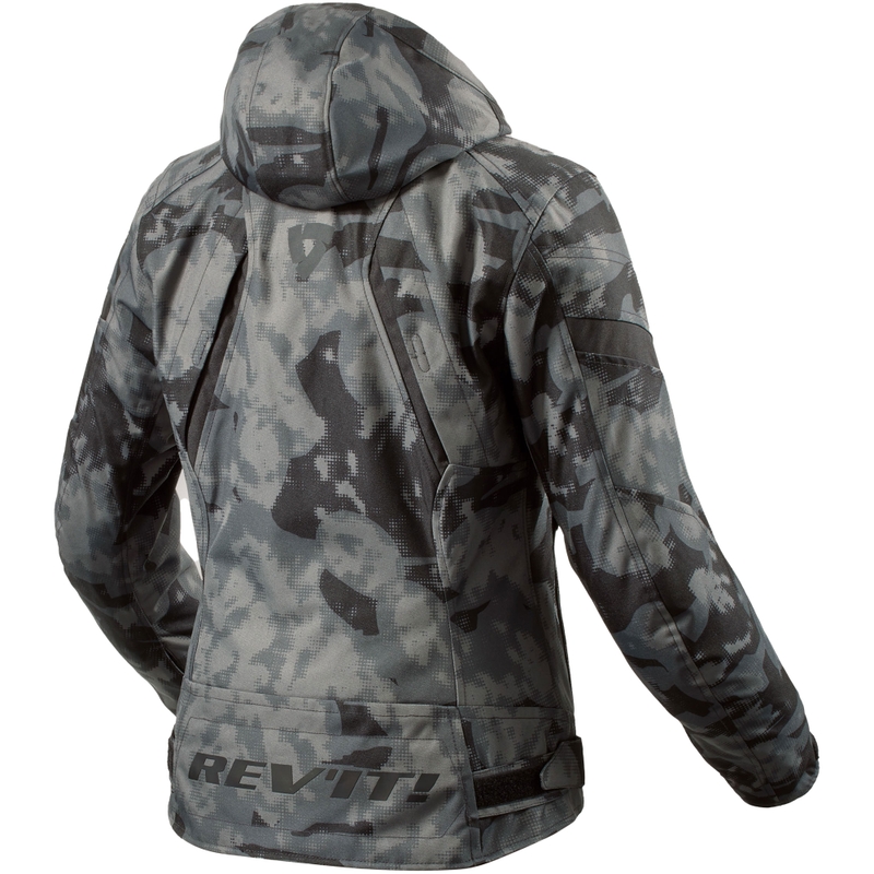 Dámská bunda na motorku Revit Flare 3 H2O camo tmavě šedé