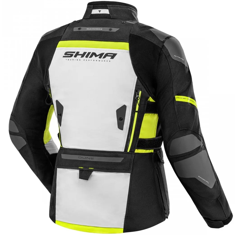 Dámská bunda na motorku Shima Dune fluo žlutá