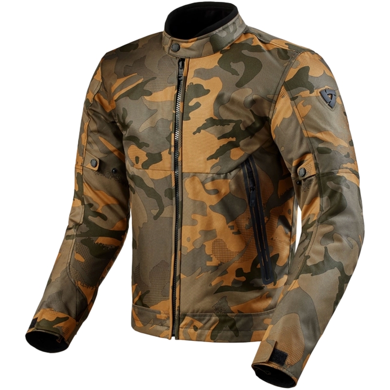 Bunda na motorku Revit Shade H2O camo-zelená