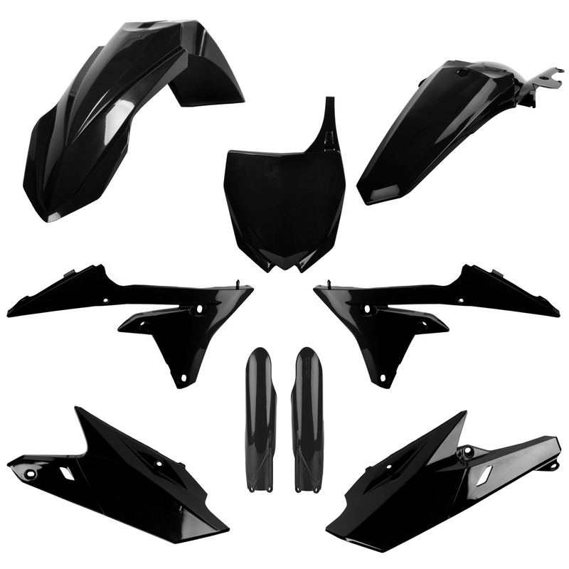 Sada plastů POLISPORT černý pro YAMAHA YZ 250 F 2014-2018, YAMAHA YZ 450 F 2014-2017